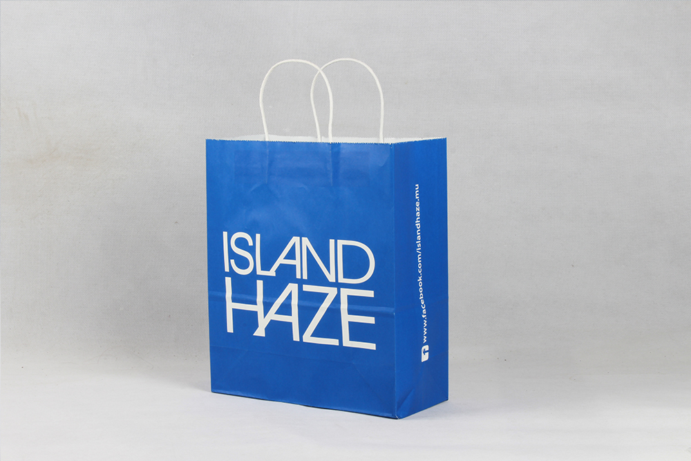 ISLANDHAZE時尚簡約型服裝牛皮紙袋定制 ISLANDHAZE時尚簡約型服裝牛皮紙袋定制