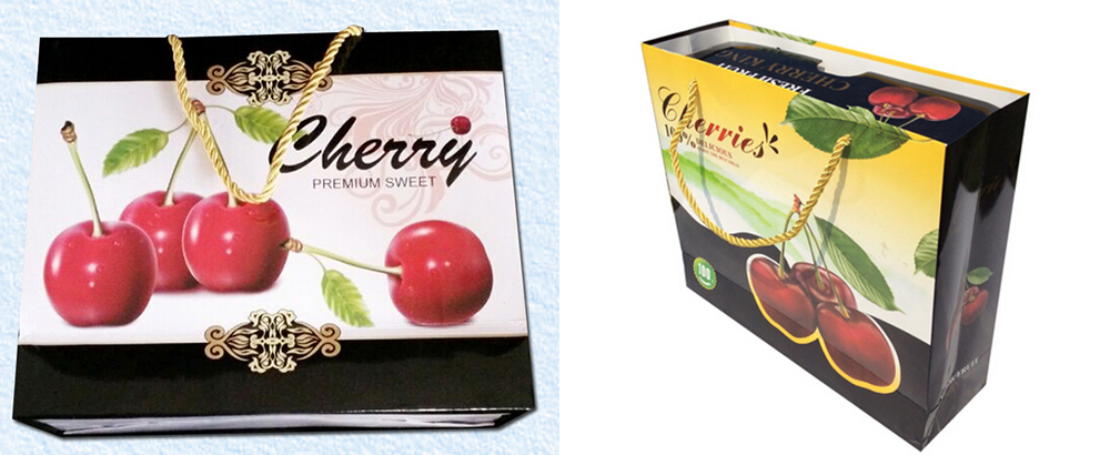 櫻桃尊貴黑高檔禮品食品袋定制 櫻桃尊貴黑高檔禮品食品袋定制