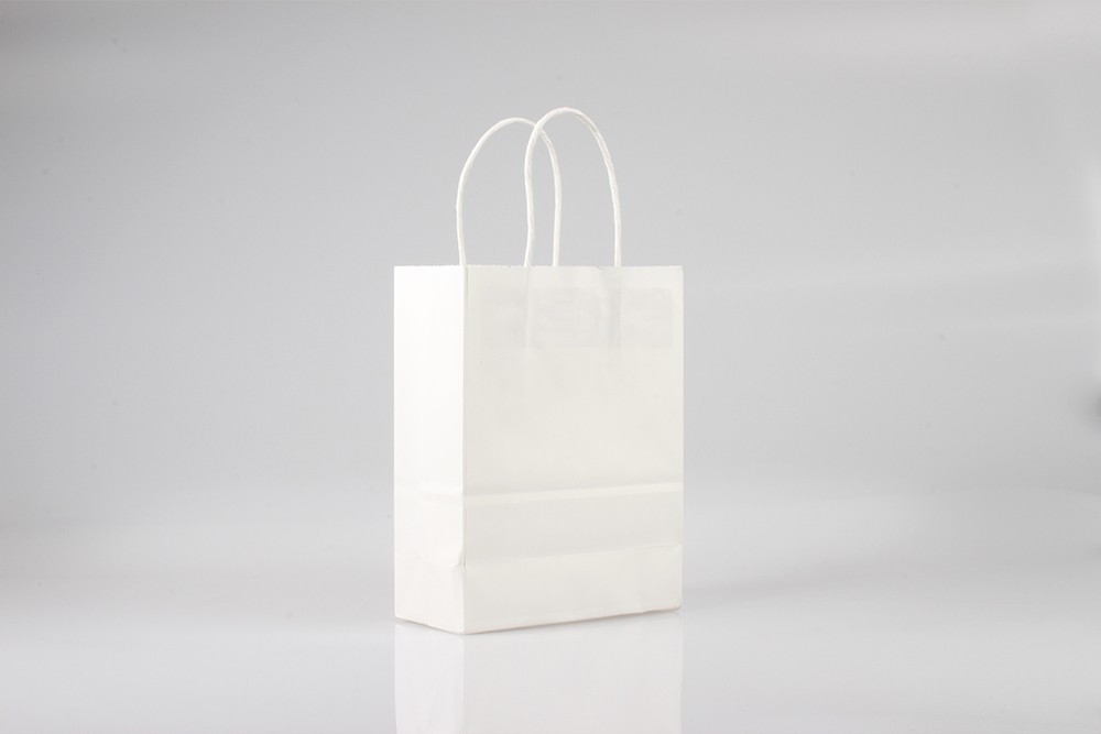 中號時(shí)尚白牛皮紙袋